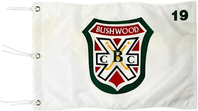 2BUT Standard Bushwood Country Club Golf Pin Flag Practic Putting Green Golf Flag For Backyard Garden Double-Sewn 600D Nylon Miniature Pin Flag (20"x13" Grommet) - Image 1